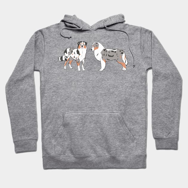 Australian Shepherds Hoodie by AntiAntiFlorian